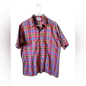Vintage Christian Dior Monsieur Short Sleeve Button Shirt L